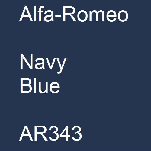 Alfa-Romeo, Navy Blue, AR343.